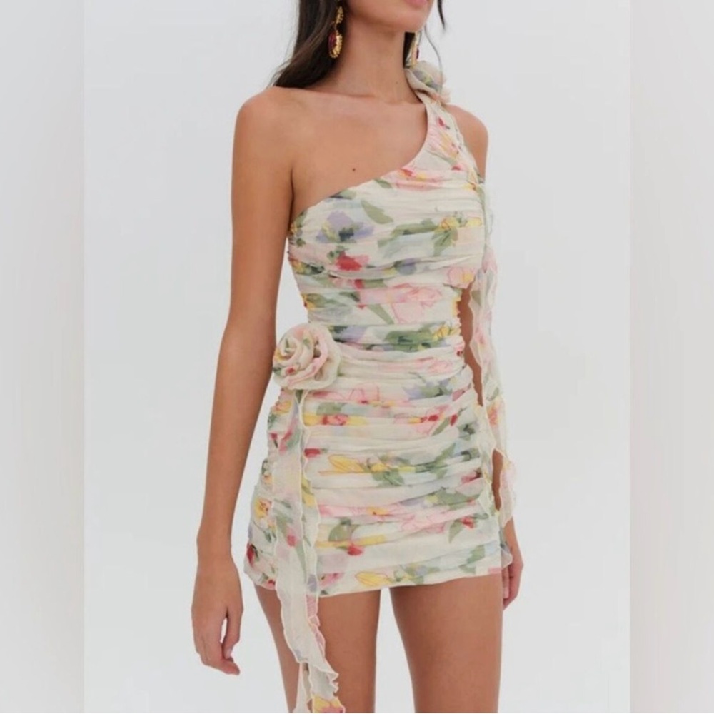 For Love and Lemons Abby mini dress Size S Revolve Lulus